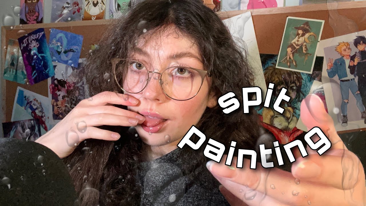 ASMR Slow & Gentle Spit Painting You