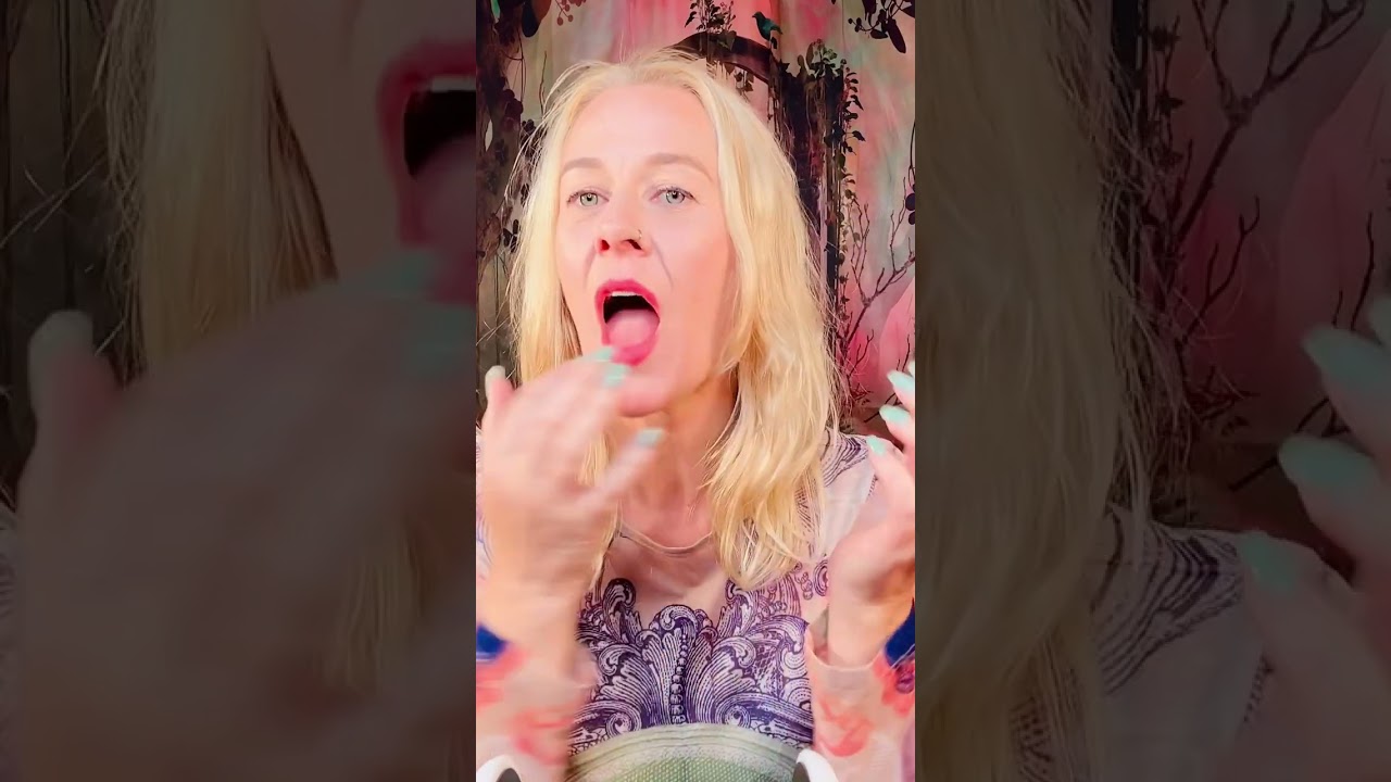 ASMR spit painting your face clean