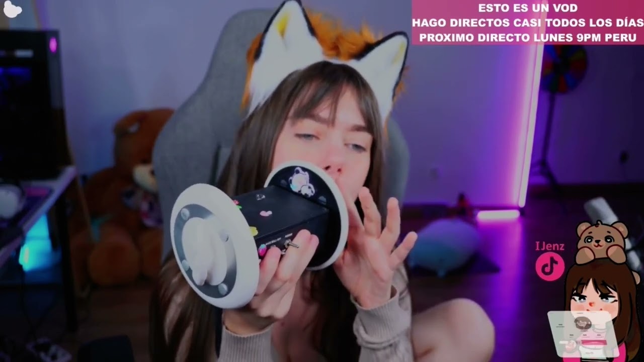 ASMR stream by IJenz PART 39/relax earlicking/no talkiing/ twitch girl/ best twitch moment