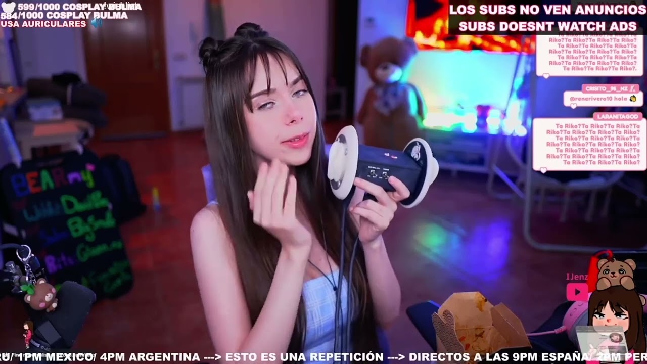 ASMR stream by IJenz PART 46/relax earlicking/no talkiing/ twitch girl/ best twitch moment