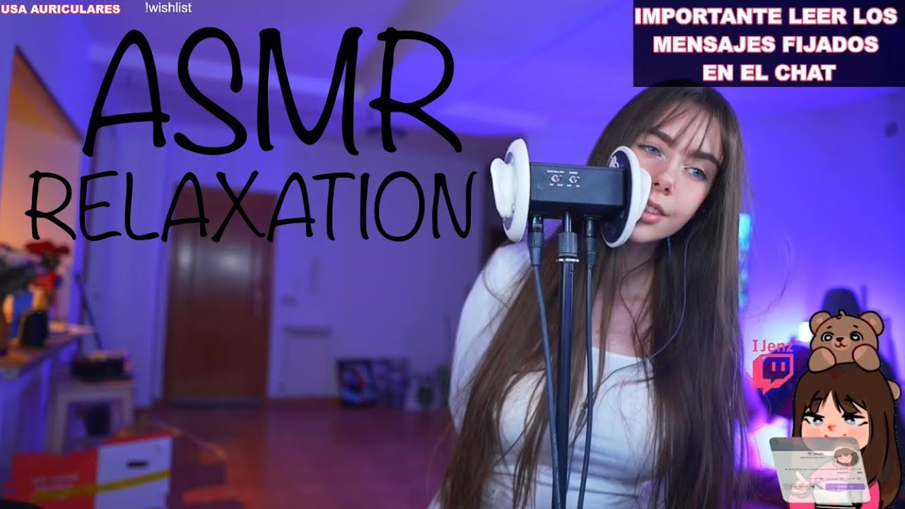 ASMR stream by IJenz PART 55/relax earlicking/no talkiing/ twitch girl/ best twitch moment
