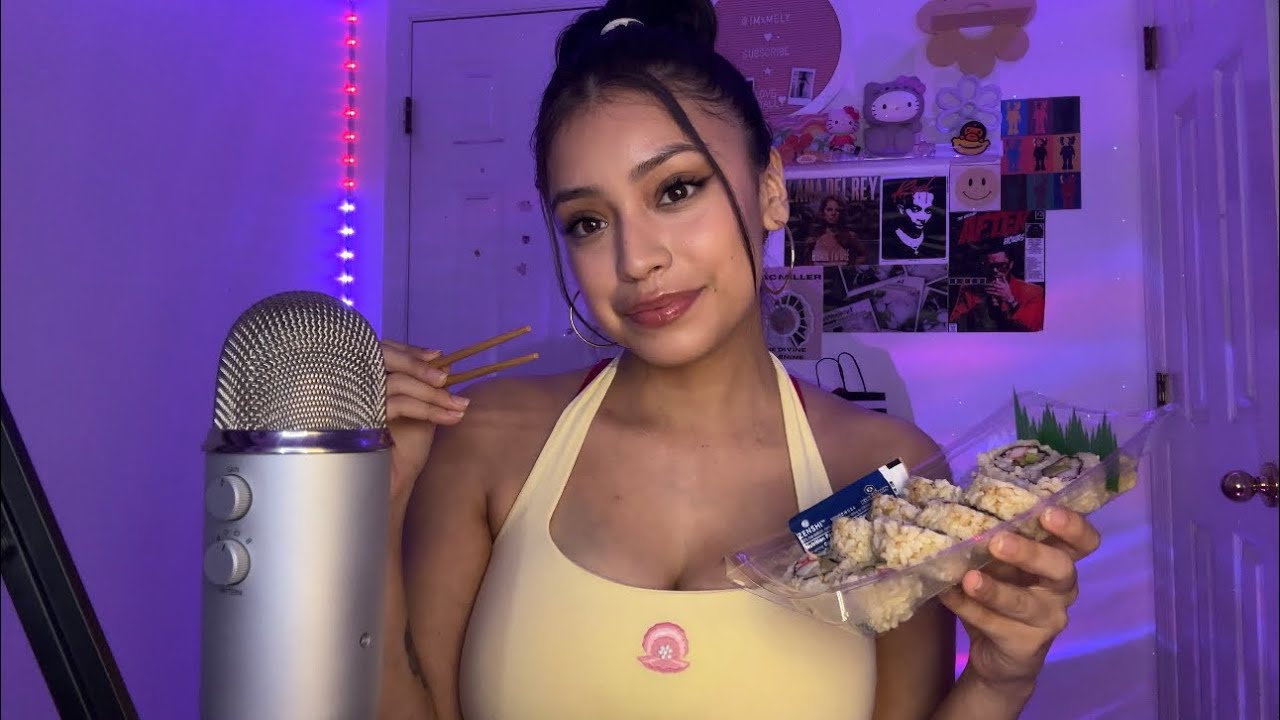 ASMR sushi mukbang 🍣