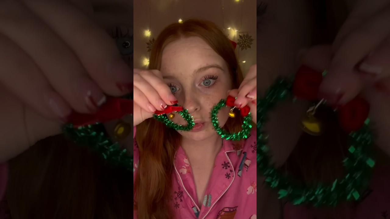 ASMR Sweet Girl Helps You Choose Your Christmas Earrings 🤶🏻🎁