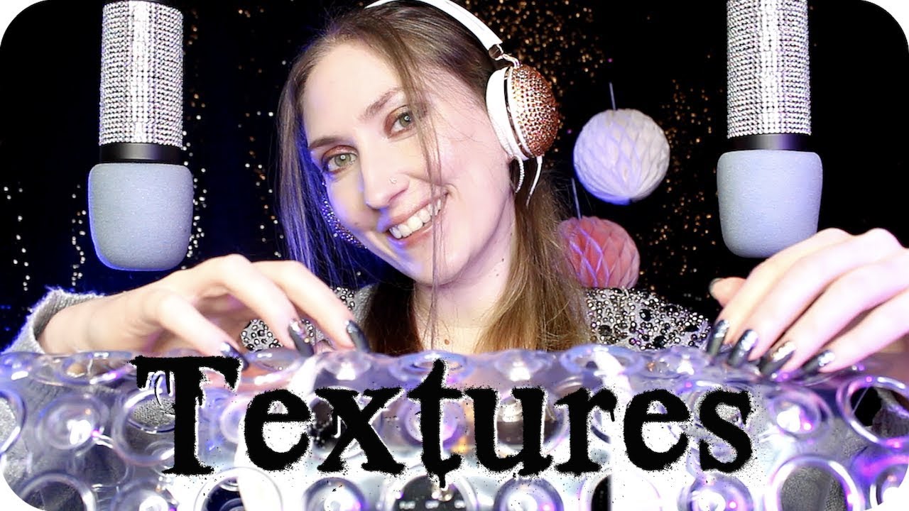 ASMR Tapping & Scratching Tingly Textures - 2 Hours 💎 Ear to Ear Triggers w/ 4 mics & Whispering
