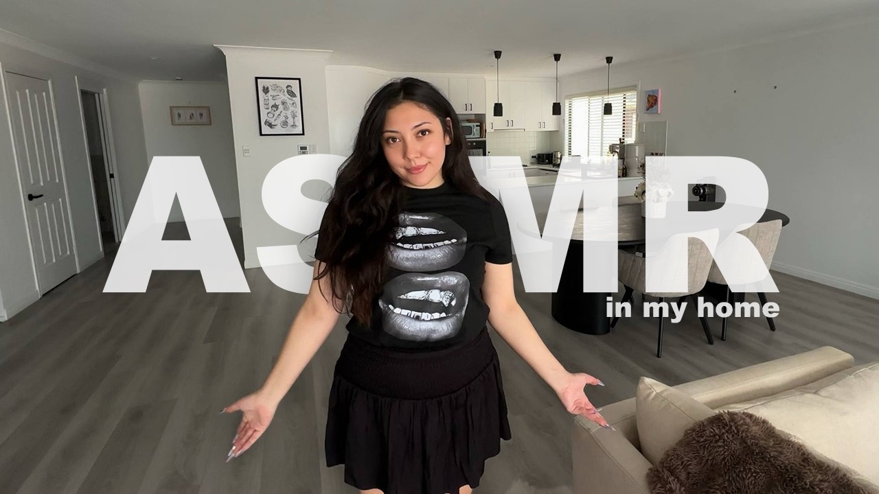 ASMR tapping around my house 🤍 | Whispered intro