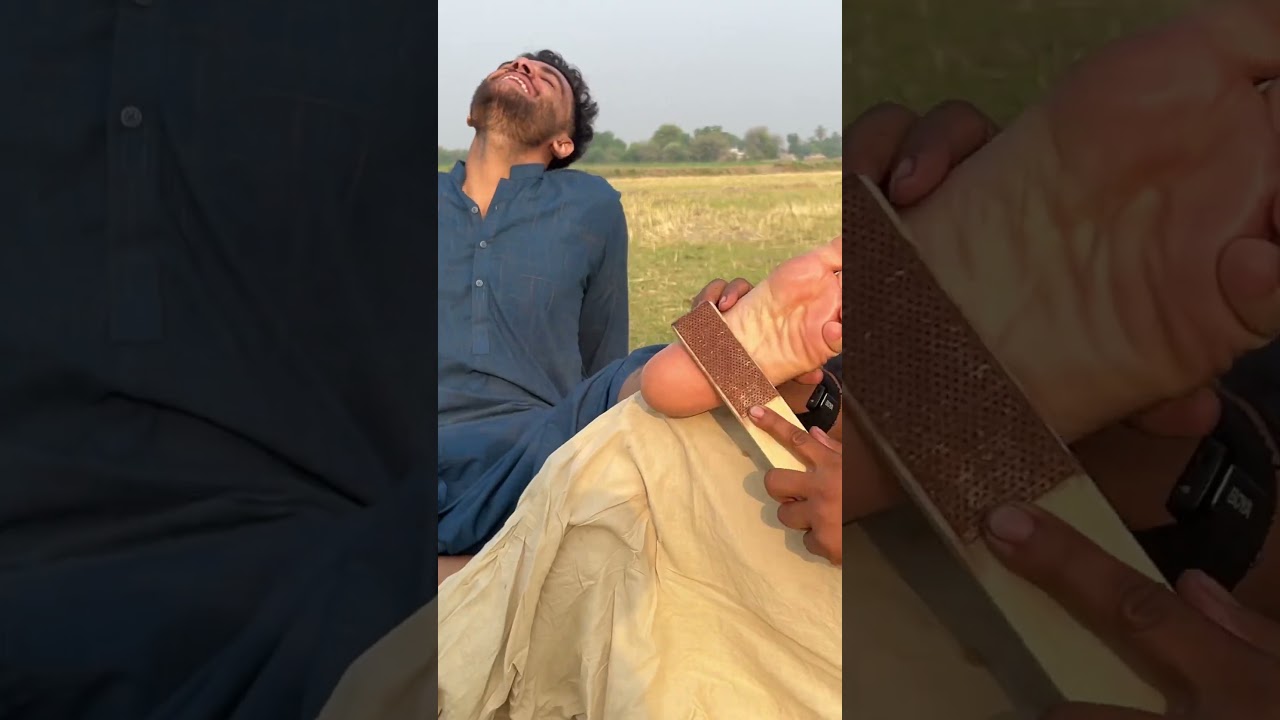 ASMR Tickle Feet Therapy amazing reaction #asmr #tickle #feettickle