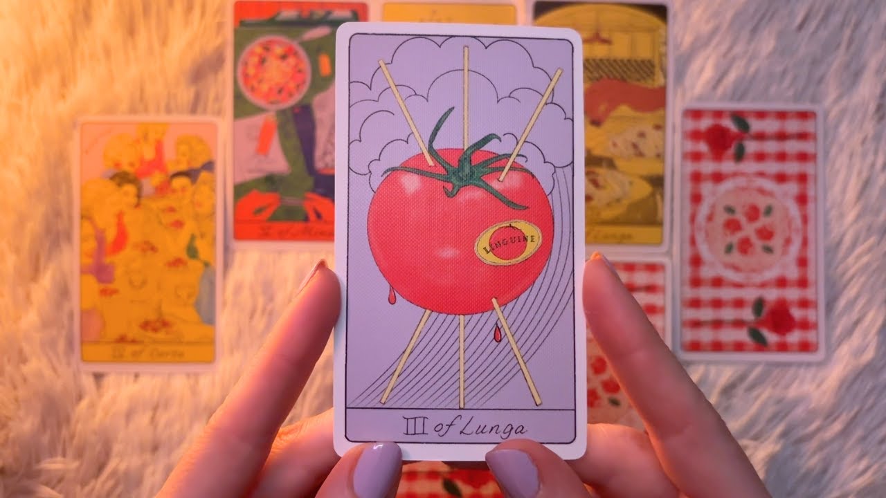 ASMR Timeless Tarot Reading (Pick a Pile) 🍝🍷
