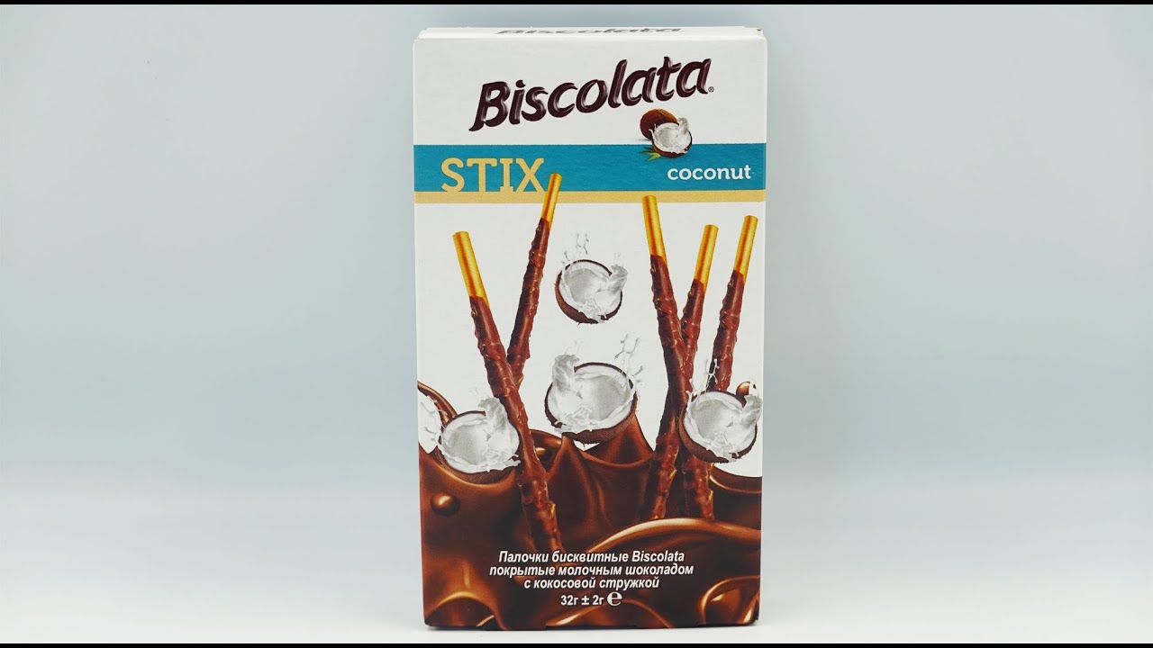 ASMR Unboxing Biscolata Stix With Coconut