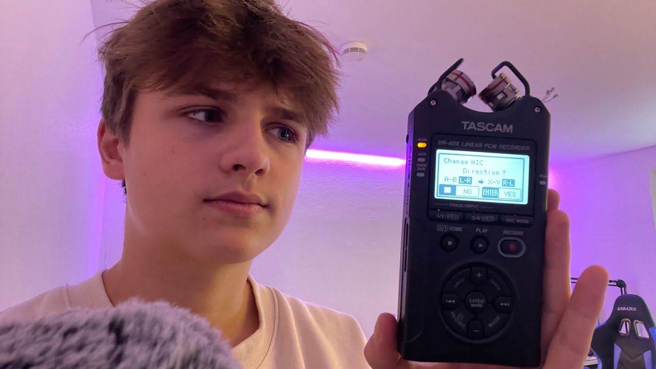 ASMR UNBOXING NEW TASCAM MIC 🌀
