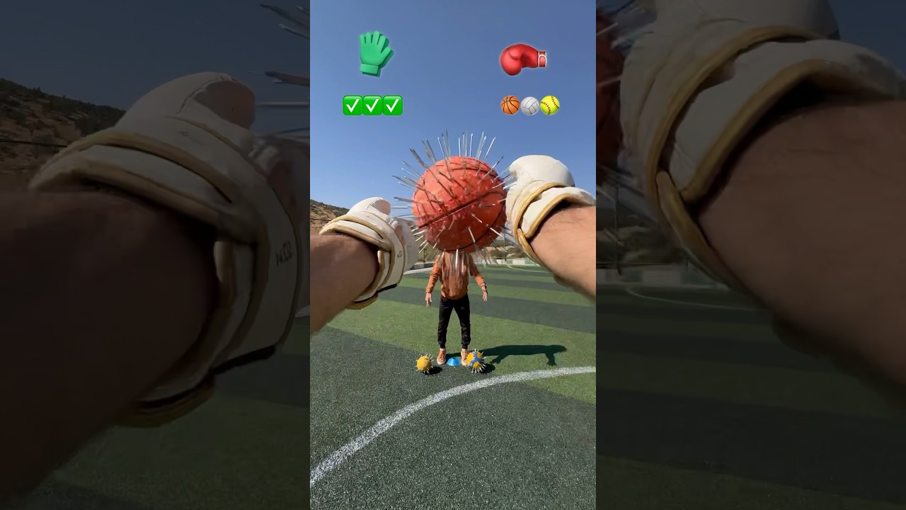 Asmr Which Gloves is Harder To Catch?🏀🏐🥎🧤#shorts #ball #asmr
