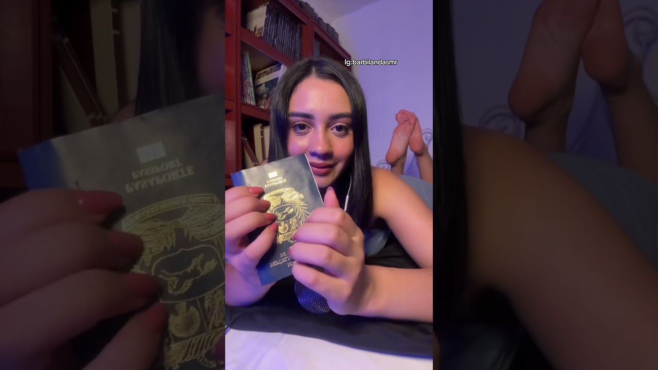 ASMR with my Venezuelan passport 🇻🇪 #asmr #asmrsounds