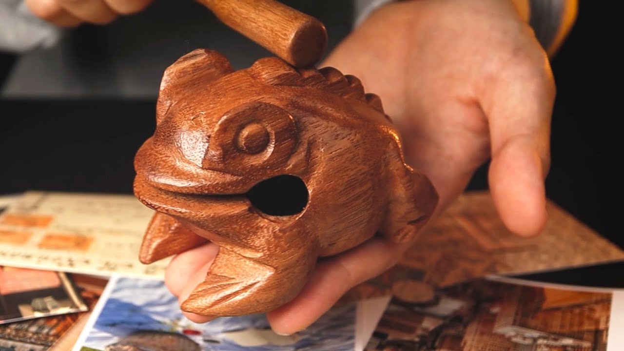 ASMR Wooden Frog Triggers for Relaxing 살다살다 이제 나무 개구리 소리에도 졸리네...