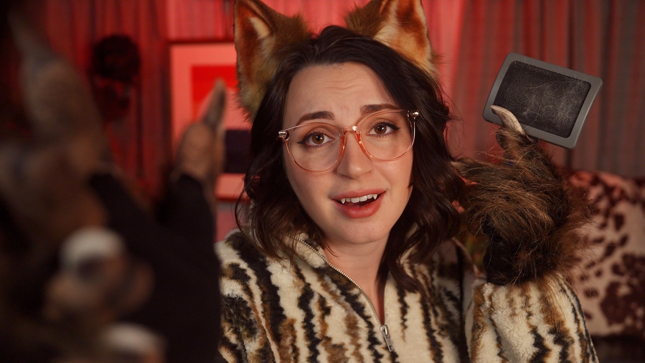 ASMR Your Werewolf Mom Gets You Ready for School ✂️🐺