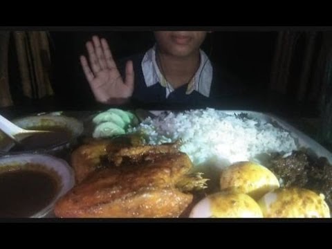 ASMR:EATING WHOLE CHICKEN CURRY, BEEF LIVER AND EGGS WITH  RICE*FOOD EATING VIDEOS OF BD *