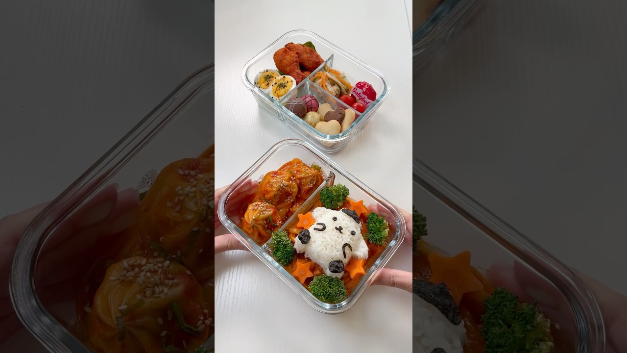 ASMR🎧Let's Make My Bento🍜🥟#asmr #lunchbox #spicyfood