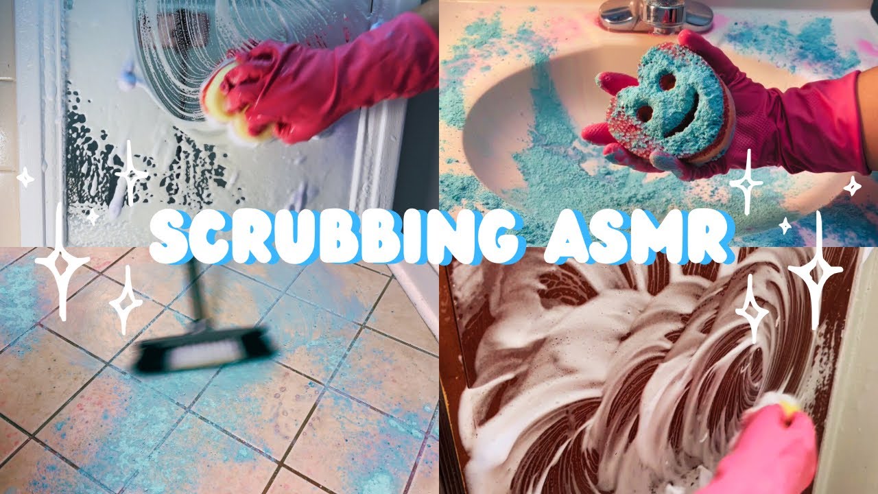 ASMR✨Scrubbing Floors, Sink & Walls✨