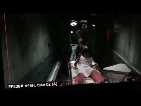 ASOUE The Hostile Hospital - Klaus destroys a prop - behind scenes