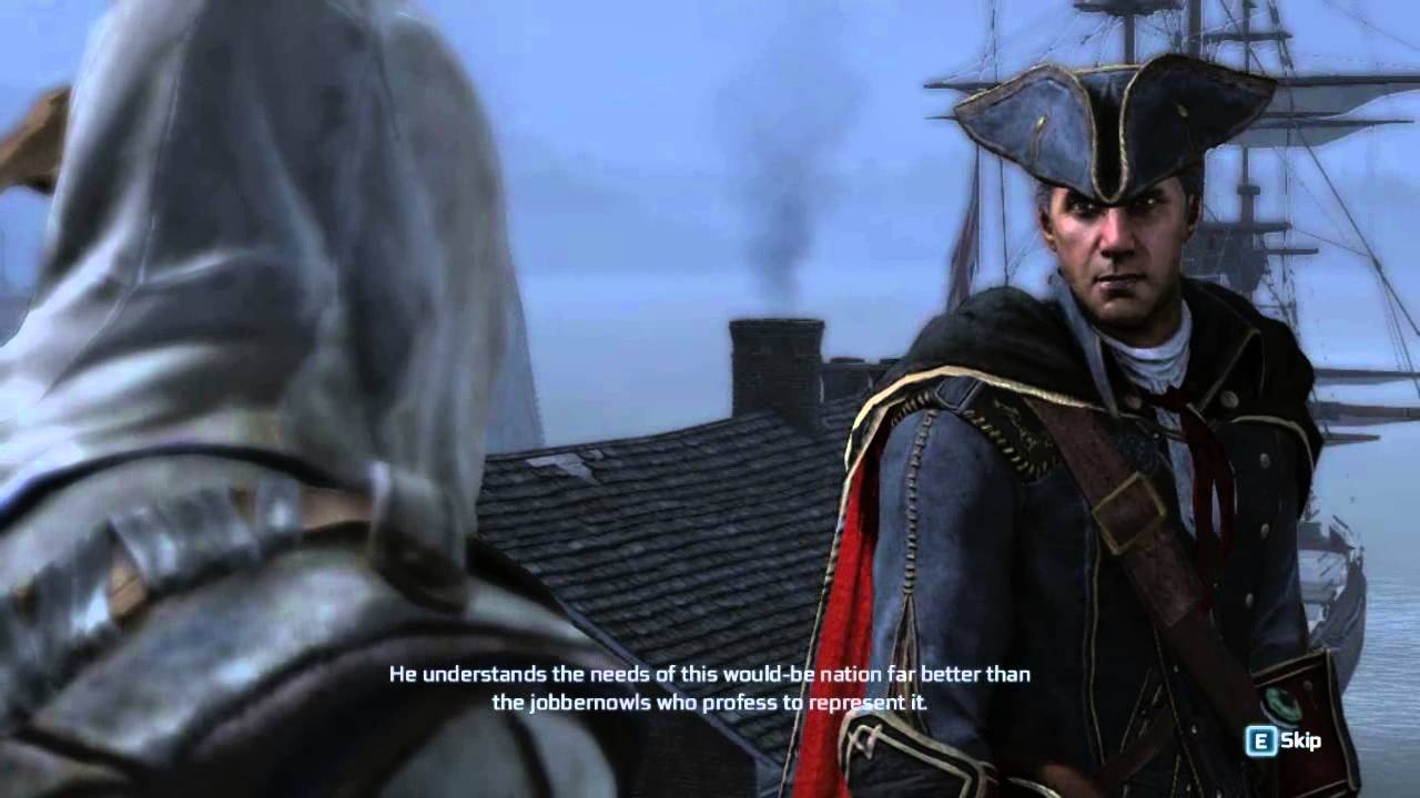 Assassin's Creed 3: Connor and Haytham Rooftop Scene