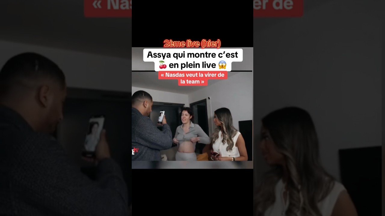 ASSYA MONTRE SES 🍒 en LIVE DEVANT 200k 🤯 team Nasdas #rediff #nasdas #assya #teamnasdas