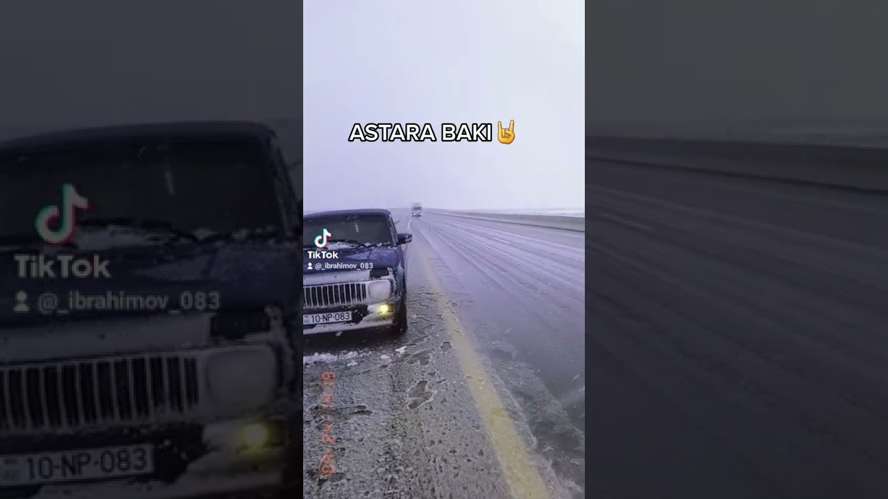 ASTARA BAKI YOLU QAR YAĞMASI  İLEN YOLAR BOZLAŞIB