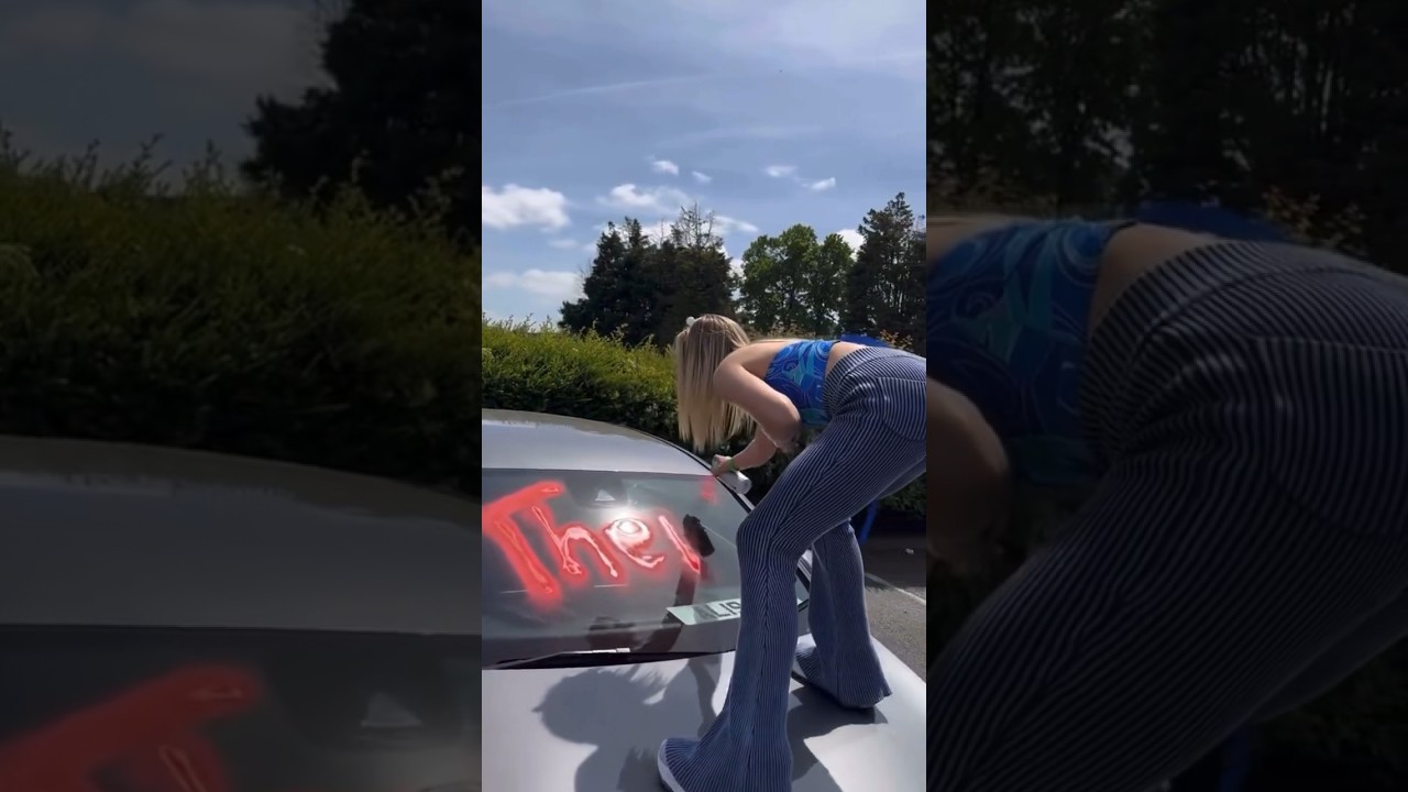 ASTRID WETT APPEARS TO VANDALISE ALEXIA GRACE CAR AS PAYBACK !