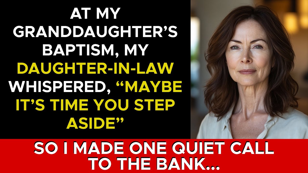 At My Granddaughter’s Baptism, My Daughter - In - Law Whispered, “Maybe It’s Time You Step Aside”