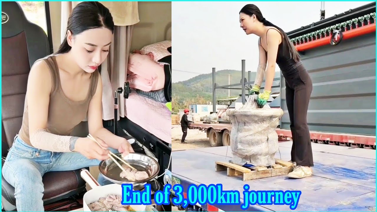 At the end of the 3,000km journey, female driver Yang Xiaoying (Subtitles)