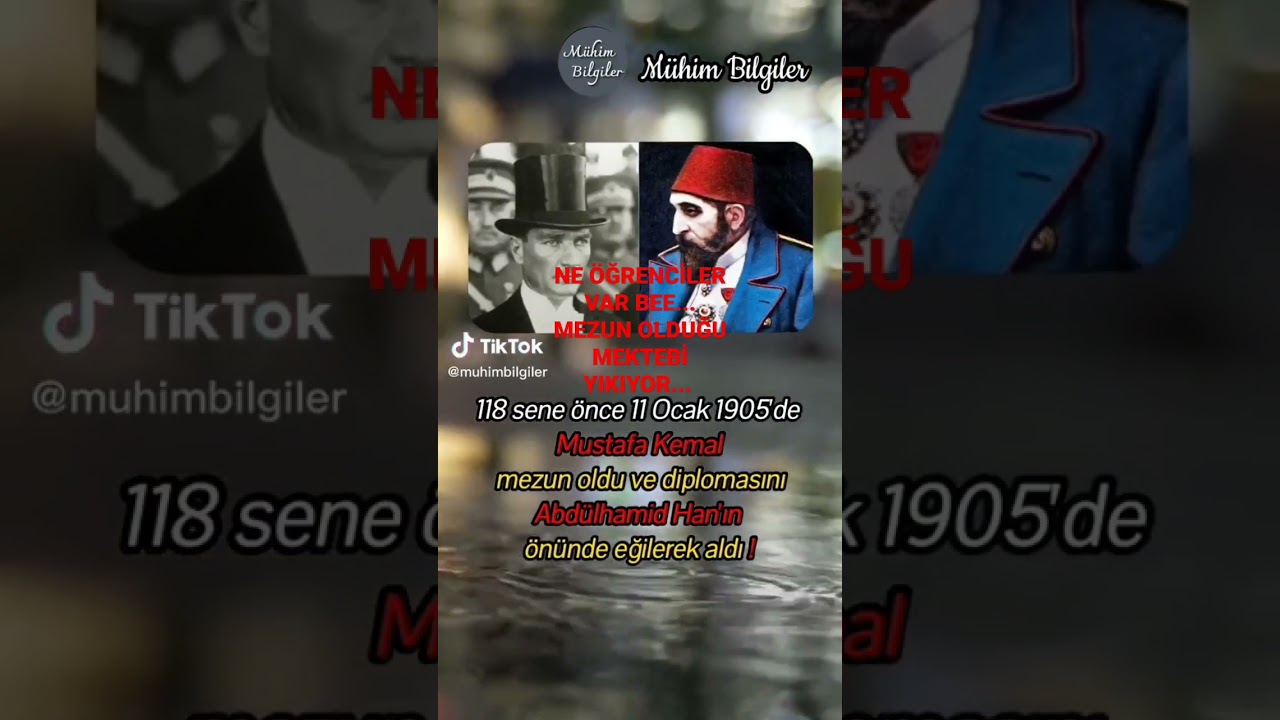 ATATÜRK'Ü KİM MEZUN ETTİ? #abdulhamithan #atatürk#shorts #inkilaptarihi #inkılaptarihiveatatürkçülük