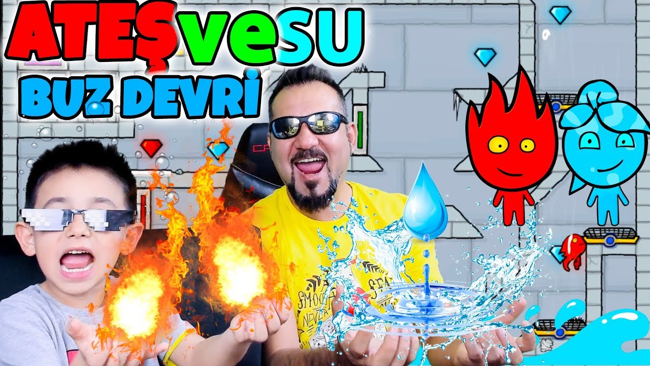 ATEŞ VE SU KARDEŞLİĞİ! | EGEMEN KAAN İLE ATEŞ VE SU OYNUYORUZ! | FIREBOY AND WATERGIRL ICE AGE #4