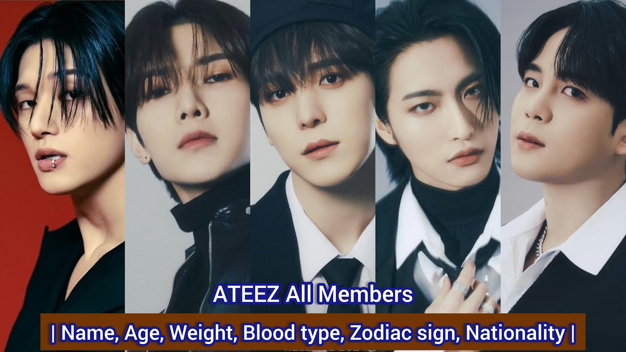 ATEEZ All Members | Name, Age, Weight, Blood type, Zodiac sign, Nationality |