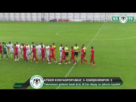 Atiker Konyaspor'umuz sezon öncesi oynadığı son özel maçta Eskişehirspor ile 3-3 berabere kaldı