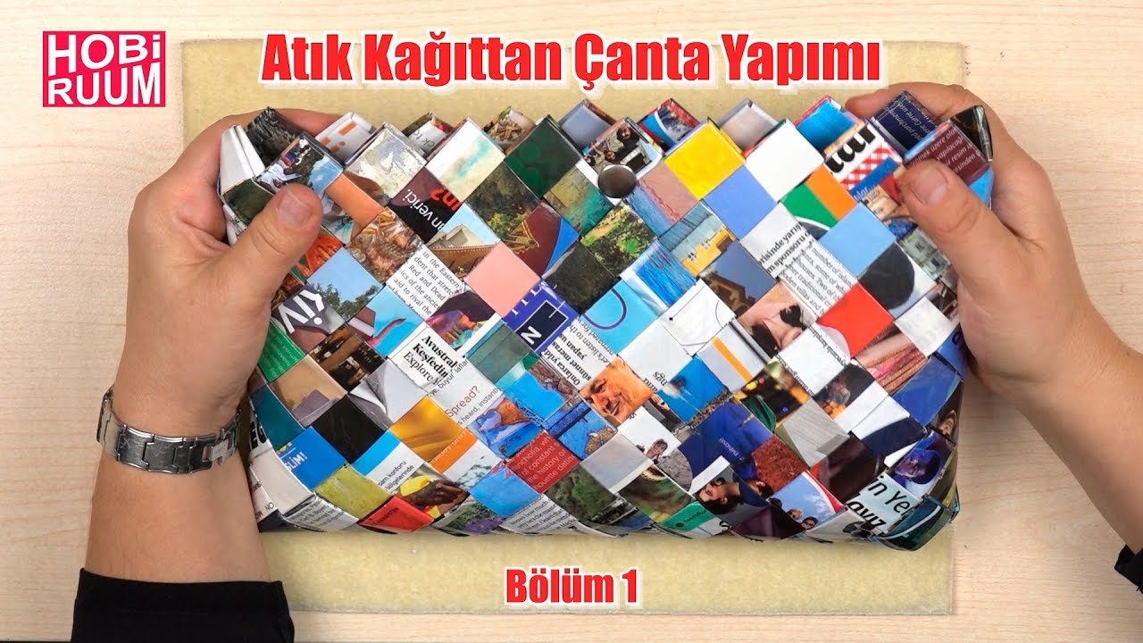 Atık Kağıttan Çanta Yapımı | Bölüm1 #DIY #kendinyap