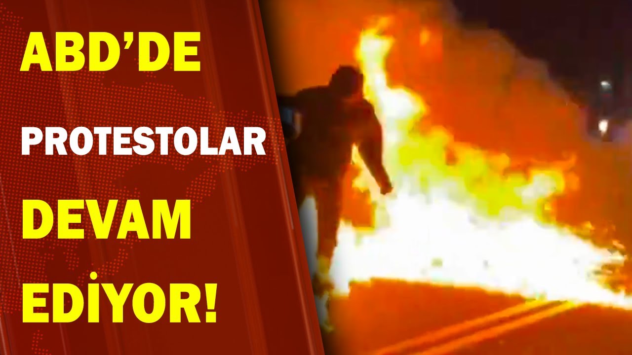 Atılan Molotof Göstericiyi Yaktı! / A Haber | A Haber