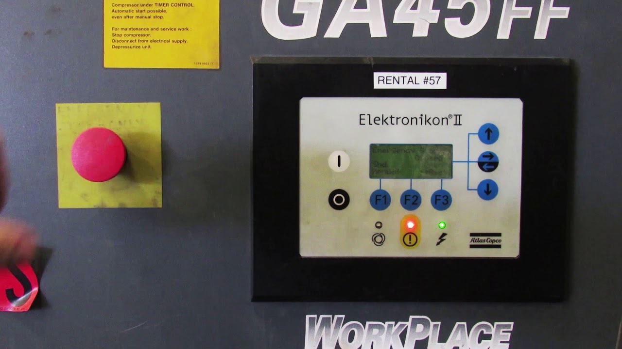 Atlas Copco Elektronikon Mk IV Emergency Stop Reset