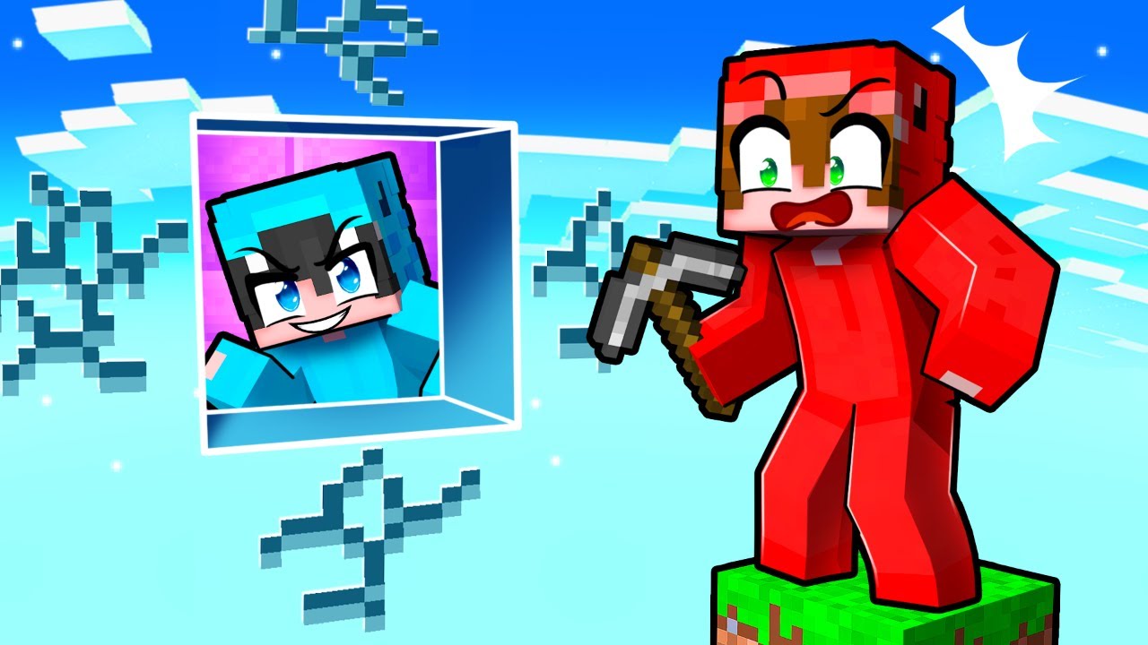 Atrapé a Mis Amigos en un BLOQUE FALSO en Minecraft!