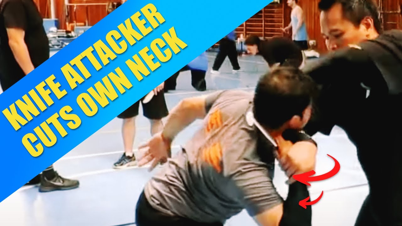 Attacker Cuts Own Neck - Silat Suffian Bela Diri
