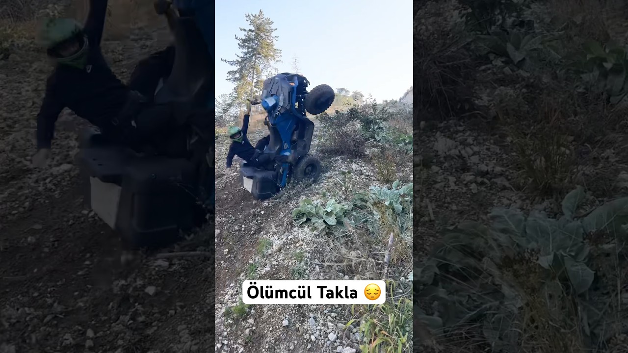 Atv Ölümcül Takla Attı 😔 #atv #takla #polaris #shorts