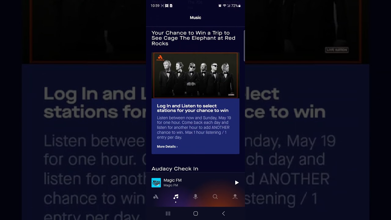 Audacy | I found a good app that plays music it's the radio 😆