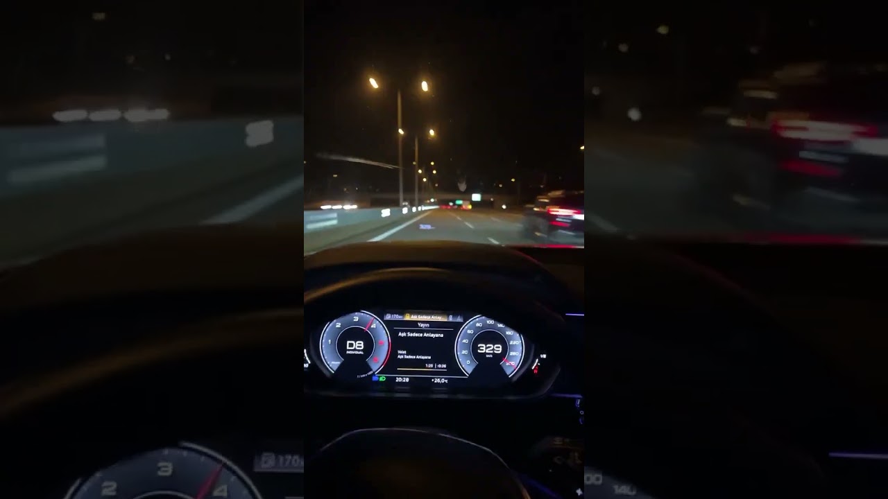 Audi 330 km Hız Araba Snap 🔥 #audi #audia7 #audisport #araba #keşfet #shorts #fyp