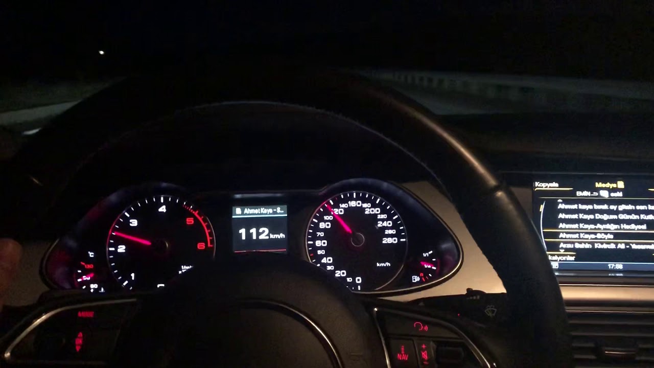 Audi A4  243km/hız Kayseri Ankara yolu Kalaba Mevki