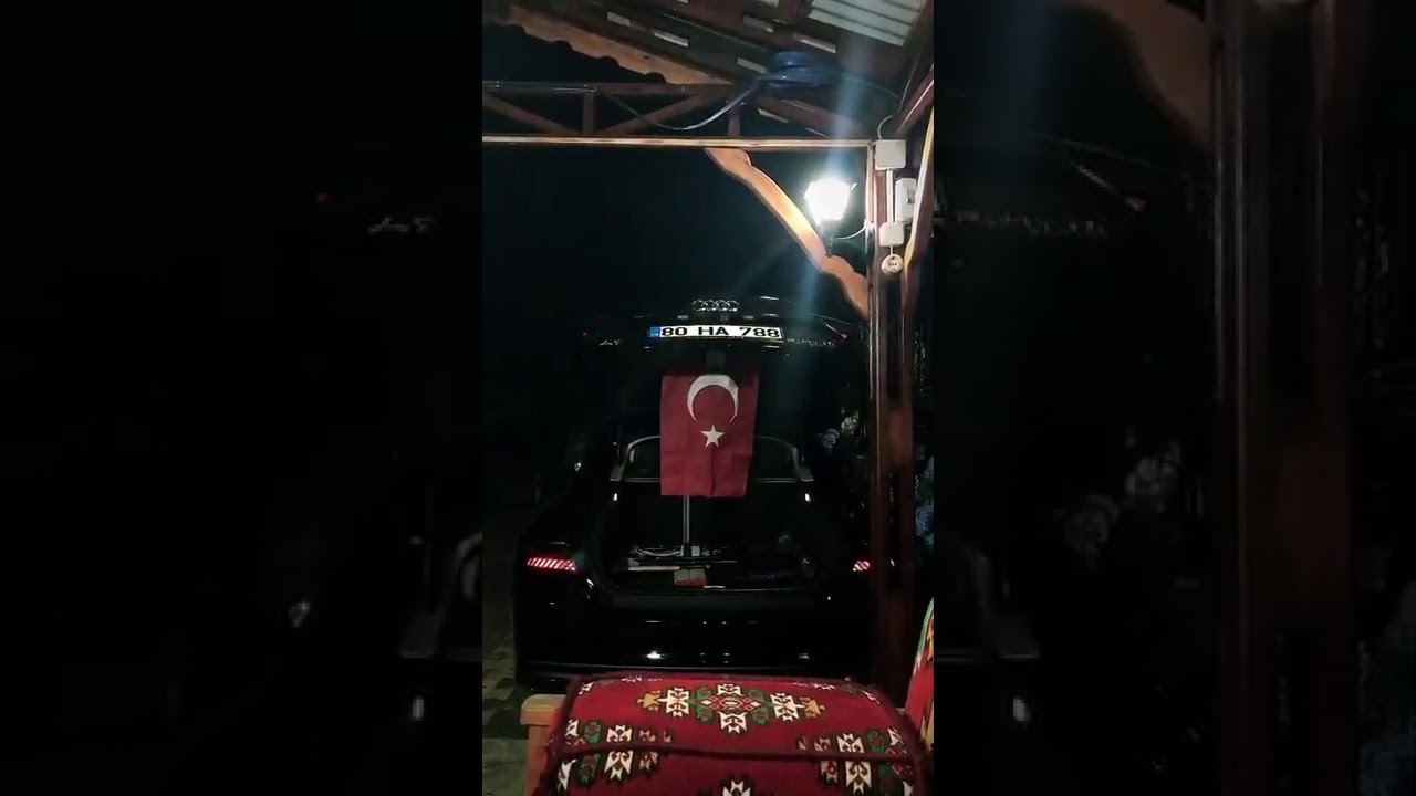 Audi A7 Gece Araba Snapleri #türkiye #bayrak #snap