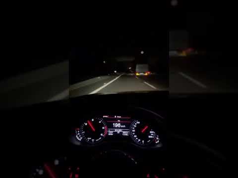 Audi gece çakarlı snap  araba snapleri