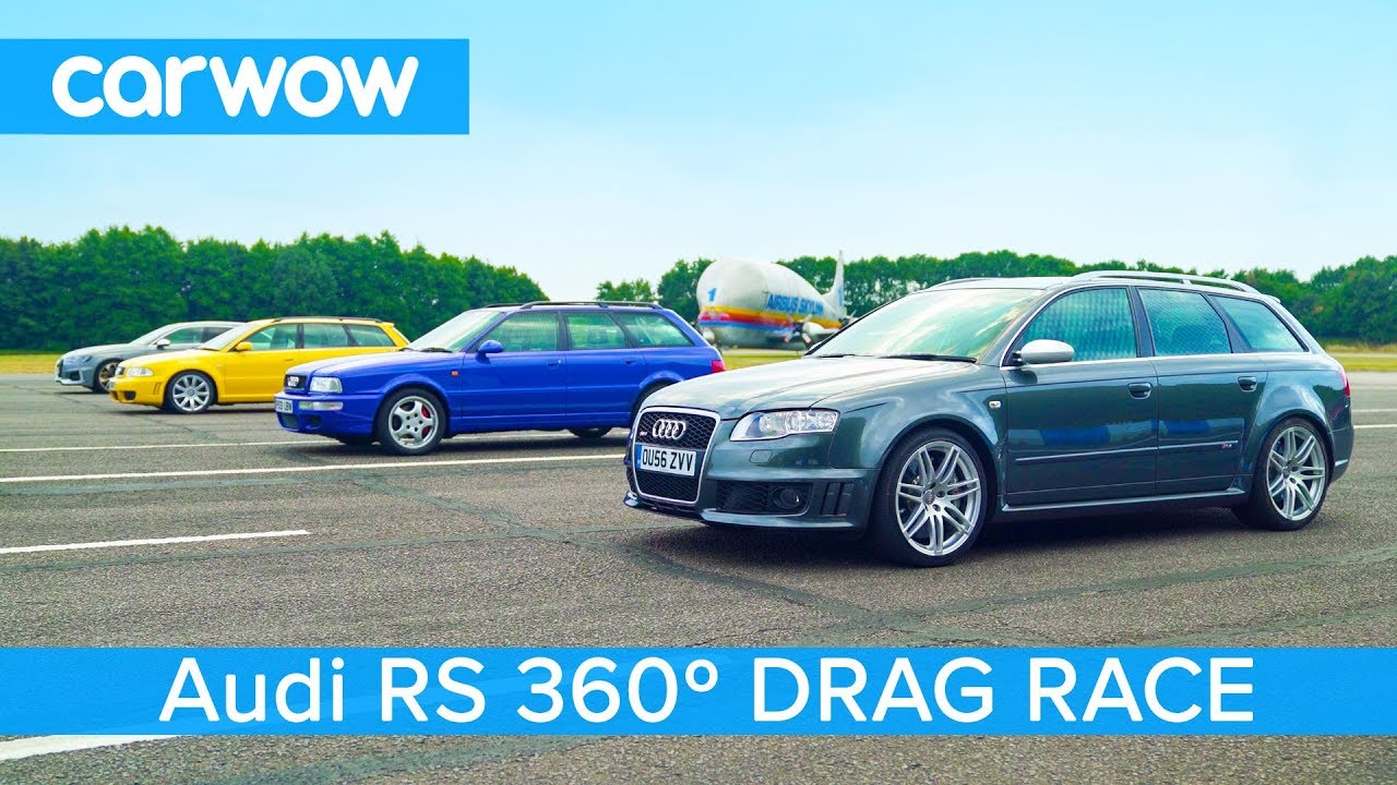 Audi RS4 generations - 360° DRAG & ROLLING RACE
