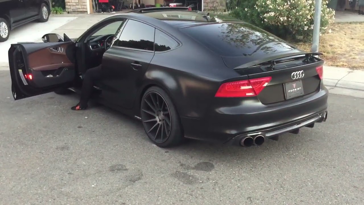 audi rs7 egzoz sesi