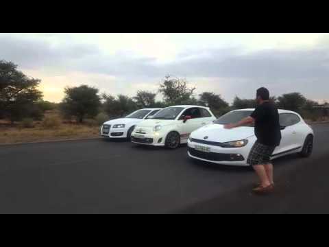 Audi S3 vs Fiat Abarth 500 vs Scirocco 2.0TSI
