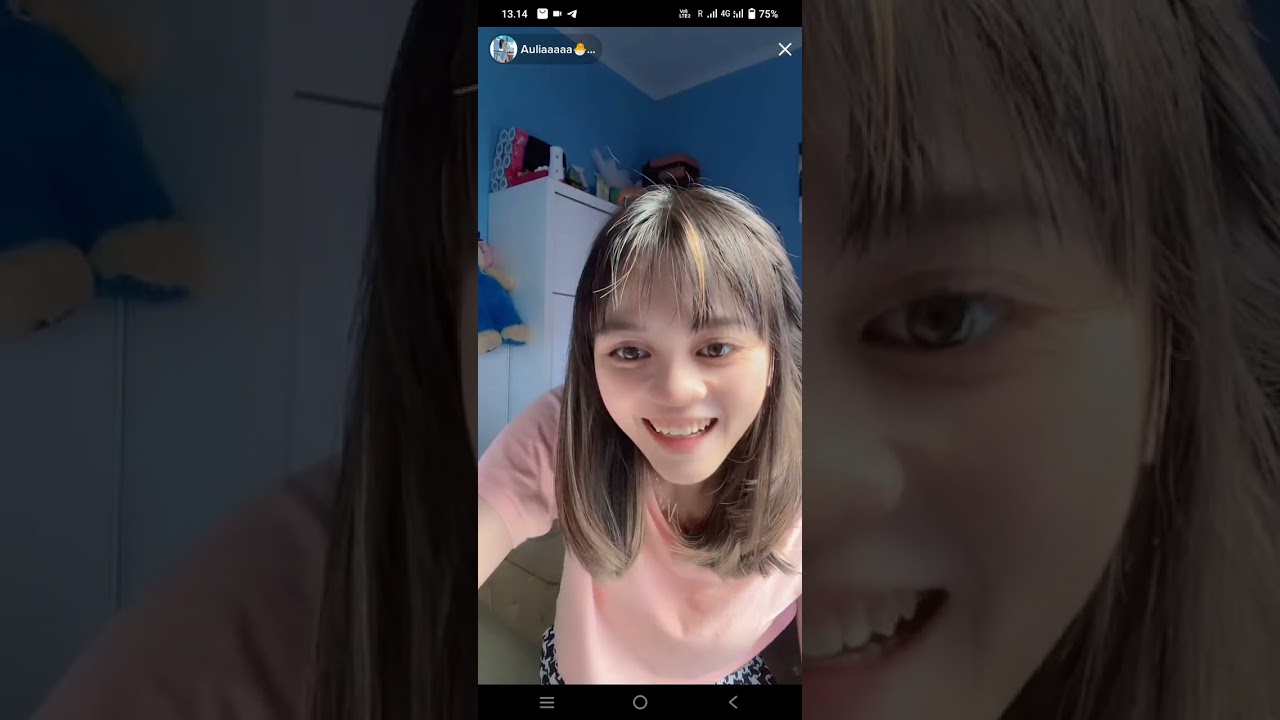aulia live tiktok pamer bh