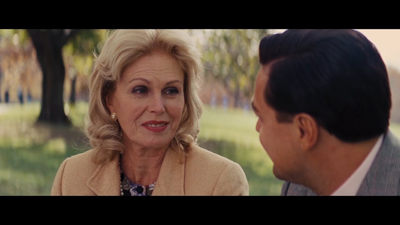 Aunt Emma Kiss Jordan in Park | Joanna Lumley - Wolf of Wall Street (2013) - Movie Clip 4K HD Scene