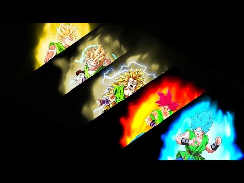 Aura Transformations Showcase from Super Saiyan - Super Saiyan Blue