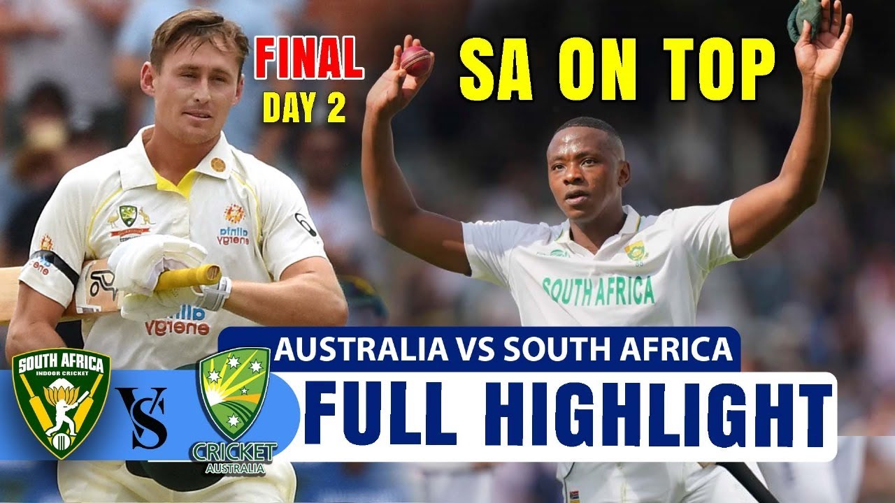 AUSTRALIA VS SOUTH AFRICA WTC FINAL TEST MATCH FULL HIGHLIGHTS 2025 DAY 2 | AUS VS SA