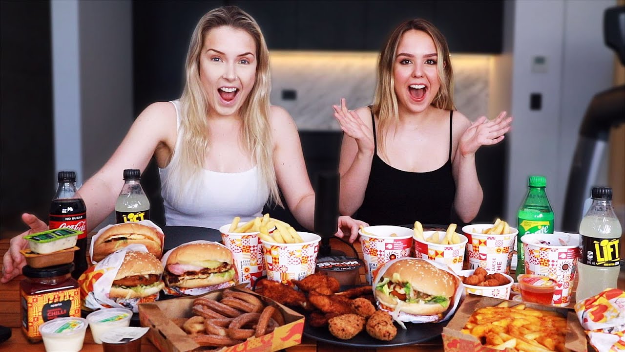 AUSTRALIAN GIRLS TRY HUGE OPORTO MUKBANG (Ft. ILSA!)
